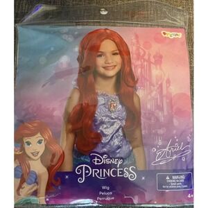 Disguise Disney Princess Ariel Little Mermaid Girls' Wig RED One Size